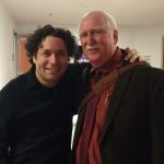With Gustavo Dudamel during Jan's lectures for the Los Angeles Philharmonic Beethoven Series, October 2015.